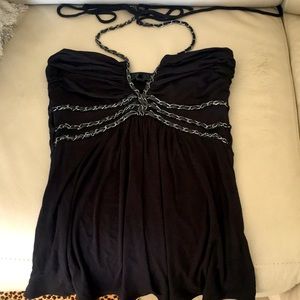 Chain and leather top